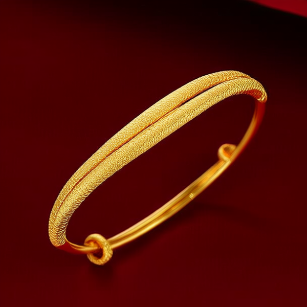 金手镯叠戴效果图